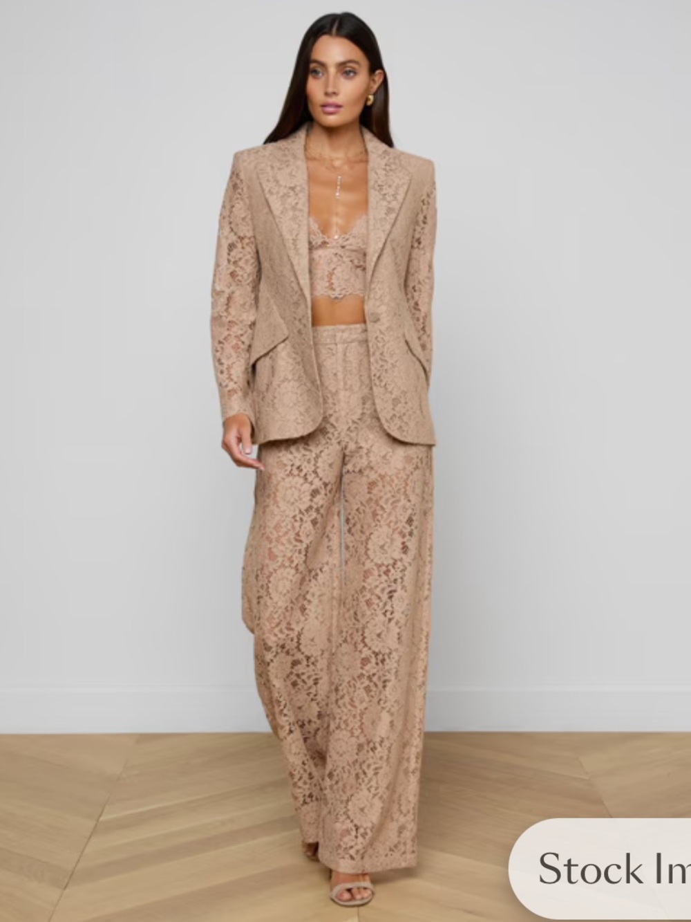 Livvy Lace Trouser L’Agence, Cappucino